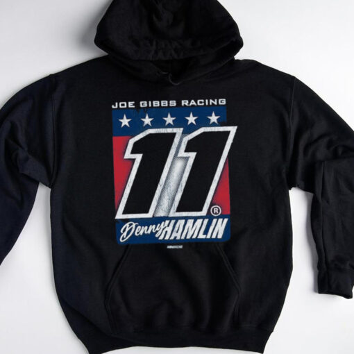 Joe Gibbs Racing Team Denny Hamlin Name & Number Tri Blend Shirt