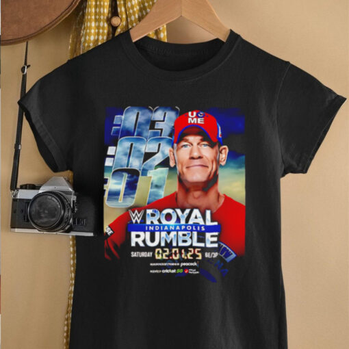 John Cena Will Be Competing In The 2025 WWE Indianapolis Men’s Royal Rumble Match Feb 1 2025 shirt