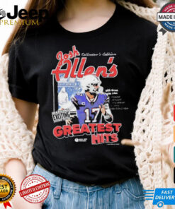 Josh Allen greatest hits Buffalo Bills football shirt