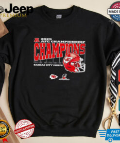 Kansas City Chiefs 2025 AFC Championship Conference Champions Vintage Style With Helmet shirt