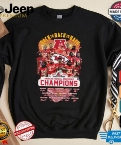 Kansas City Chiefs Back To Back To Back 2025 Afc Champions Shirt