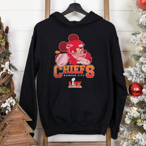 Kansas City Chiefs Junk Food Disney Mickey QB Super Bowl Lix Shirt
