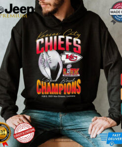 Kansas City Chiefs Lix Super Bowl Champions New Orleans T Shirt