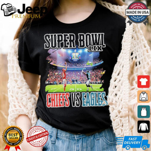 Kansas City Chiefs Vs. Eli Ricks Philadelphia Eagles Super Bowl LIX Showdown 2025 T Shirts