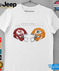 Kansas City Chiefs vs Green Bay Packers Super Bowl I 1966 season shirt