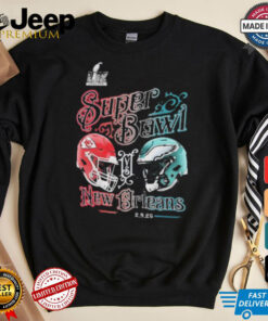 Kansas City Chiefs vs. Philadelphia Eagles Super Bowl LIX Matchup shirt