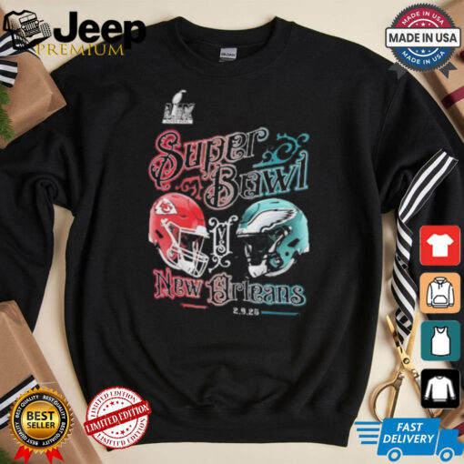 Kansas City Chiefs vs. Philadelphia Eagles Super Bowl LIX Matchup shirt