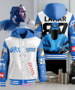 Kendrick Lamar GNX Limited Edition Hooded Varsity Jacket – Official Kendrick Lamar Merchandise, GNX Album Apparel, Limited Edition Hooded Varsity Jacket