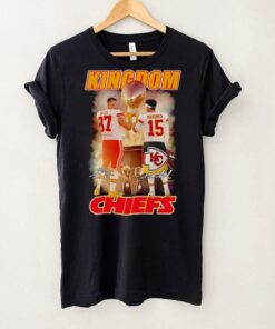 Kingdom Chiefs Travis Kelce and Patrick Mahomes signatures shirt