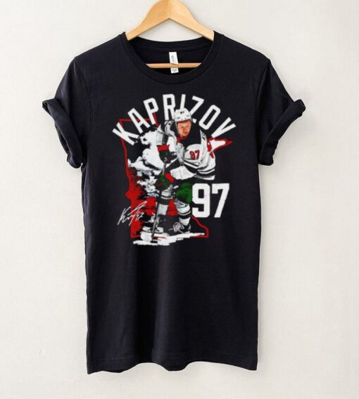 Kirill Kaprizov Minnesota Wild State Outline signature shirt