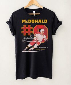 Lanny McDonald Calgary Flames NHL hockey throwback signature vintage shirt