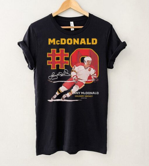 Lanny McDonald Calgary Flames NHL hockey throwback signature vintage shirt