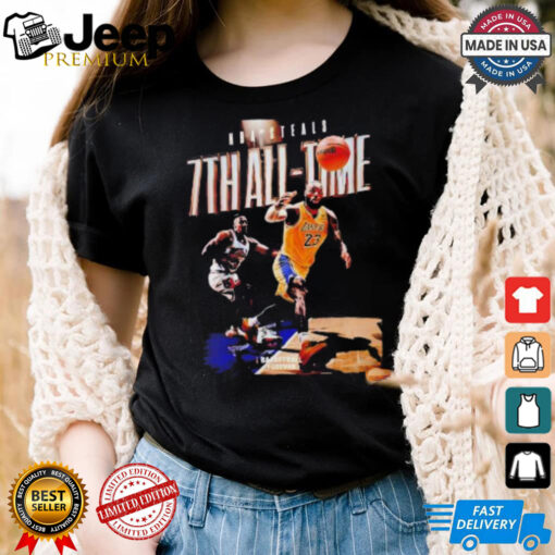 LeBron James Surpasses Scottie Pippen For 7th All Time shirt