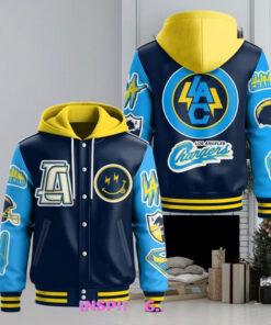 Los Angeles Chargers Limited Hooded Varsity Jacket – Official Chargers Fan Apparel, NFL Spirit Wear, Limited Edition Hooded Varsity Jacket