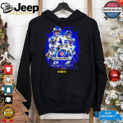 Los Angeles Rams Vs Philadelphia Eagles NFL Divisional Round Matchups 2025 On Sunday January 19th shirt
