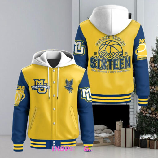 Marquette Golden Eagles Sweet Sixteen Hooded Varsity Jacket
