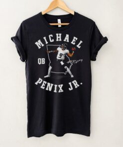 Michael Penix Jr. Atlanta Falcons NFL football name map signature vintage shirt