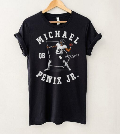 Michael Penix Jr. Atlanta Falcons NFL football name map signature vintage shirt