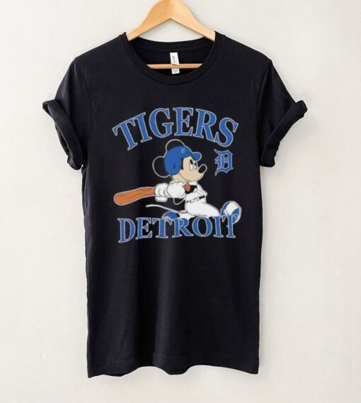 Mickey Mouse Detroit Tigers baseball logo shirt