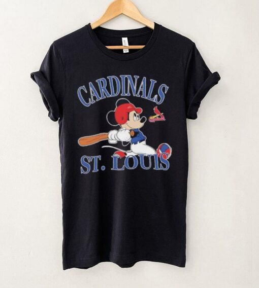 Mickey Mouse St Louis Cardinals baseball shirt