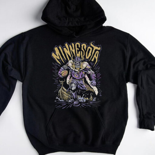 Minnesota Football Vikings Skeleton Football Players shirt