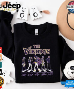 Minnesota Vikings The Legends of Vikings Football 65 Years of Memories 2D T-Shirt – Official Vikings Fan Apparel, NFL 65th Anniversary Shirt, Minnesota Vikings Legends T-Shirt