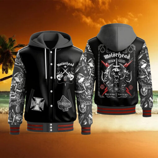 Motörhead Band Hooded Varsity Jacket1