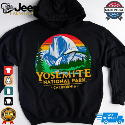 Mountain Yosemite National Park California retro shirt