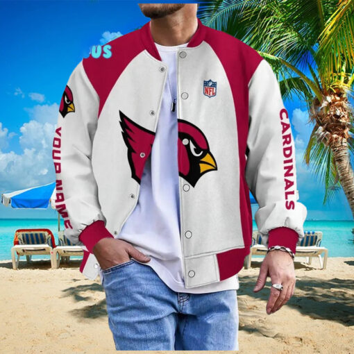 NFL Arizona Cardinals Personalized Baseball Jacket
