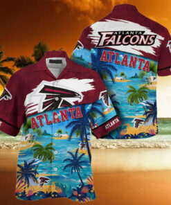 NFL Atlanta Falcons Palm Tree Hot Summer Hawaiian Shirt Gifts Sport Fans
