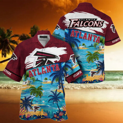 NFL Atlanta Falcons Palm Tree Hot Summer Hawaiian Shirt Gifts Sport Fans