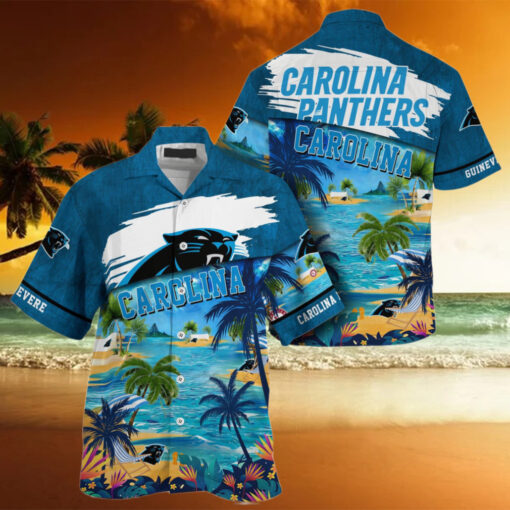 NFL Carolina Panthers Palm Tree Hot Summer Hawaiian Shirt Gifts Sport Fans