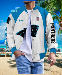 NFL Carolina Panthers Personalized Baseball Jacket