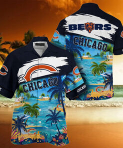 NFL Chicago Bears Palm Tree Hot Summer Hawaiian Shirt Gifts Sport Fans