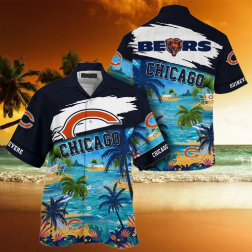 NFL Chicago Bears Palm Tree Hot Summer Hawaiian Shirt Gifts Sport Fans