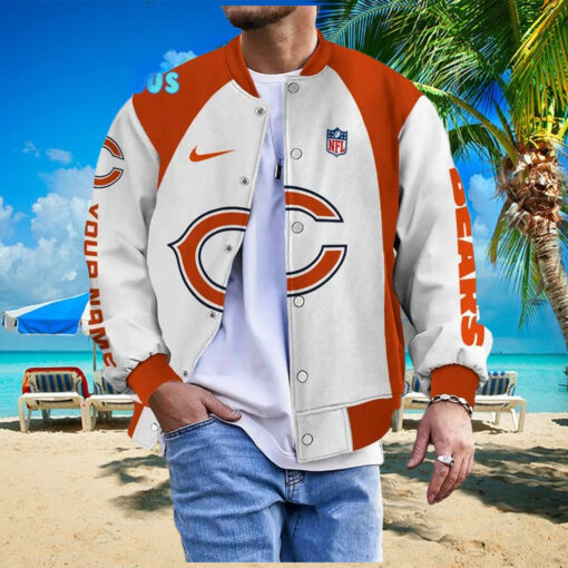 NFL Chicago Bears Personalized Baseball Jacket
