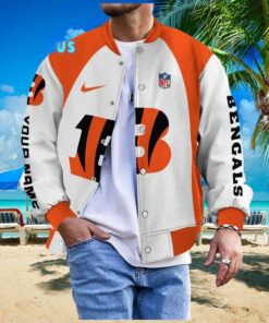 NFL Cincinnati Bengals Personalized Baseball Jacket