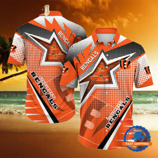 NFL Cincinnati Bengals Special Football Team Star Hawaiian Shirts