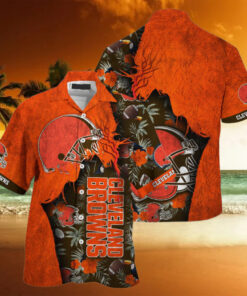 NFL Cleveland Browns Football Team Summer God Hawaii Shirt