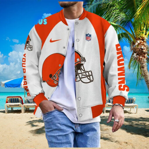 NFL Cleveland Browns Personalized Baseball Jacket