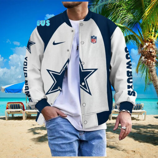NFL Dallas Cowboys Personalized Baseball Jacket