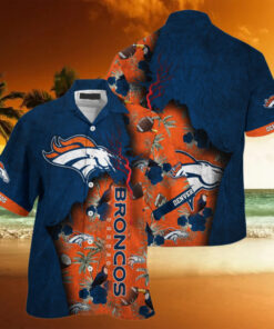 **NFL Denver Broncos Football Team Summer God Hawaii Shirt – Stylish Hawaiian design featuring the Denver Broncos logo, perfect for summer and football fans.**