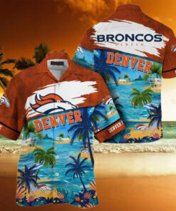 NFL Denver Broncos Palm Tree Hot Summer Hawaiian Shirt Gifts Sport Fans