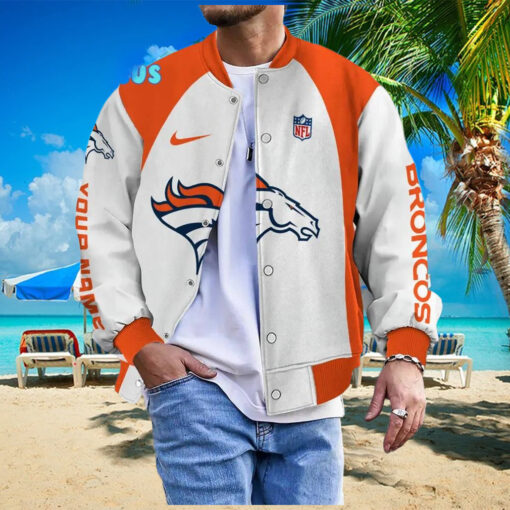 NFL Denver Broncos Personalized Baseball Jacket