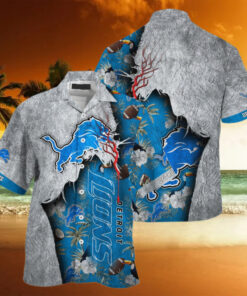 NFL Detroit Lions Football Team Summer God Hawaii Shirt