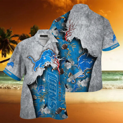 NFL Detroit Lions Football Team Summer God Hawaii Shirt