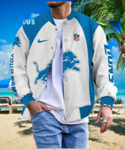 NFL Detroit Lions Personalized Baseball Jacket