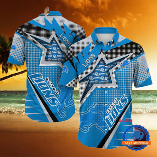 NFL Detroit Lions Special Football Team Star Hawaiian Shirts