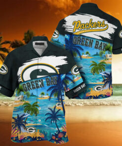 NFL Green Bay Packers Palm Tree Hot Summer Hawaiian Shirt Gifts Sport Fans