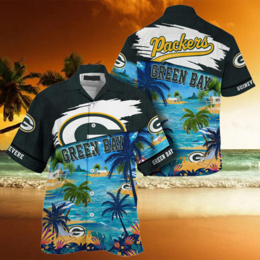 NFL Green Bay Packers Palm Tree Hot Summer Hawaiian Shirt Gifts Sport Fans